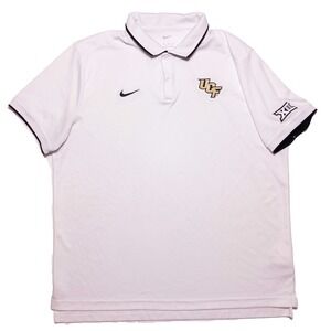 NIKE UCF Knights Polo Shirt Big 12 White XL